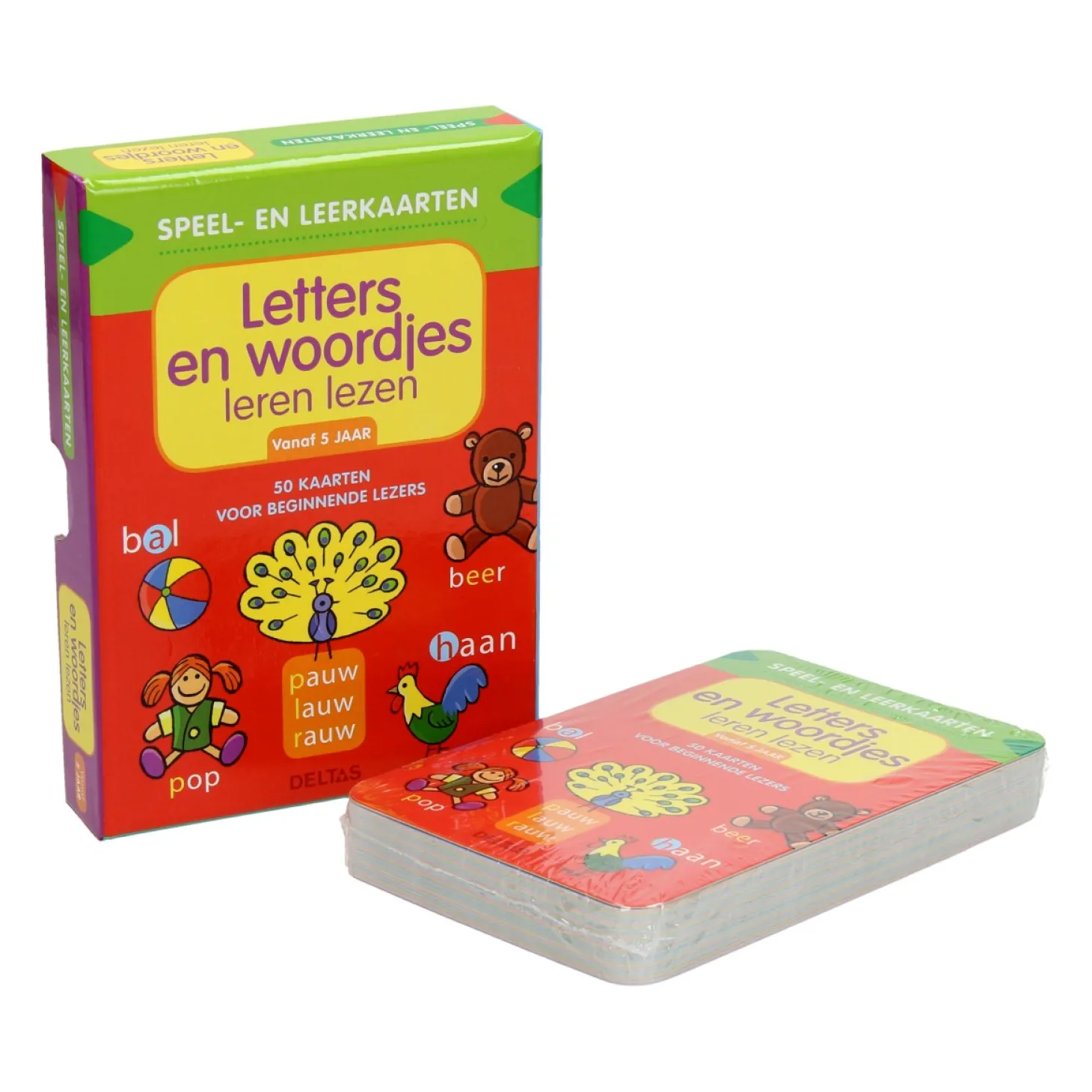 Speel- en Leerkaarten - Letters en Woordjes Leren Lezen (5+)