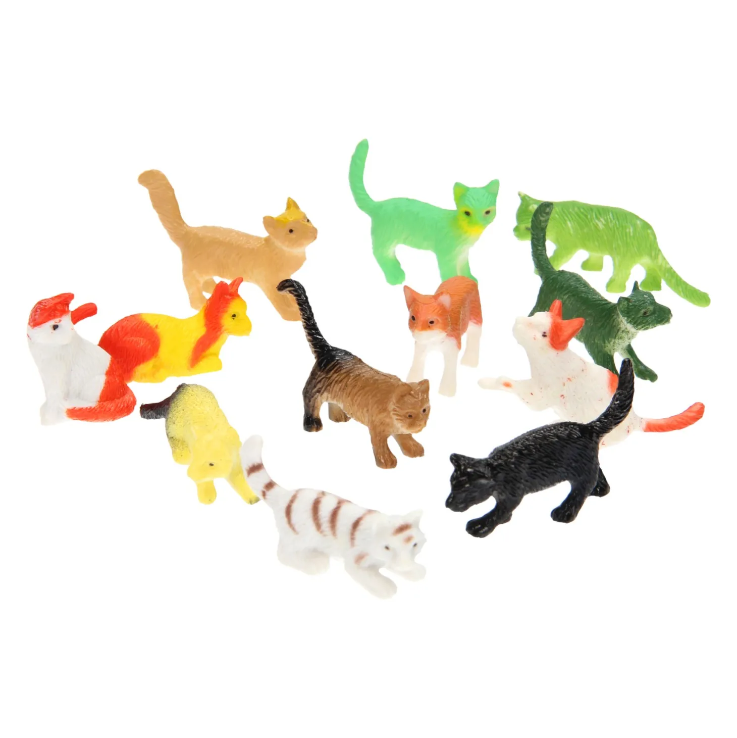 Speelfiguren Katten, 12st.