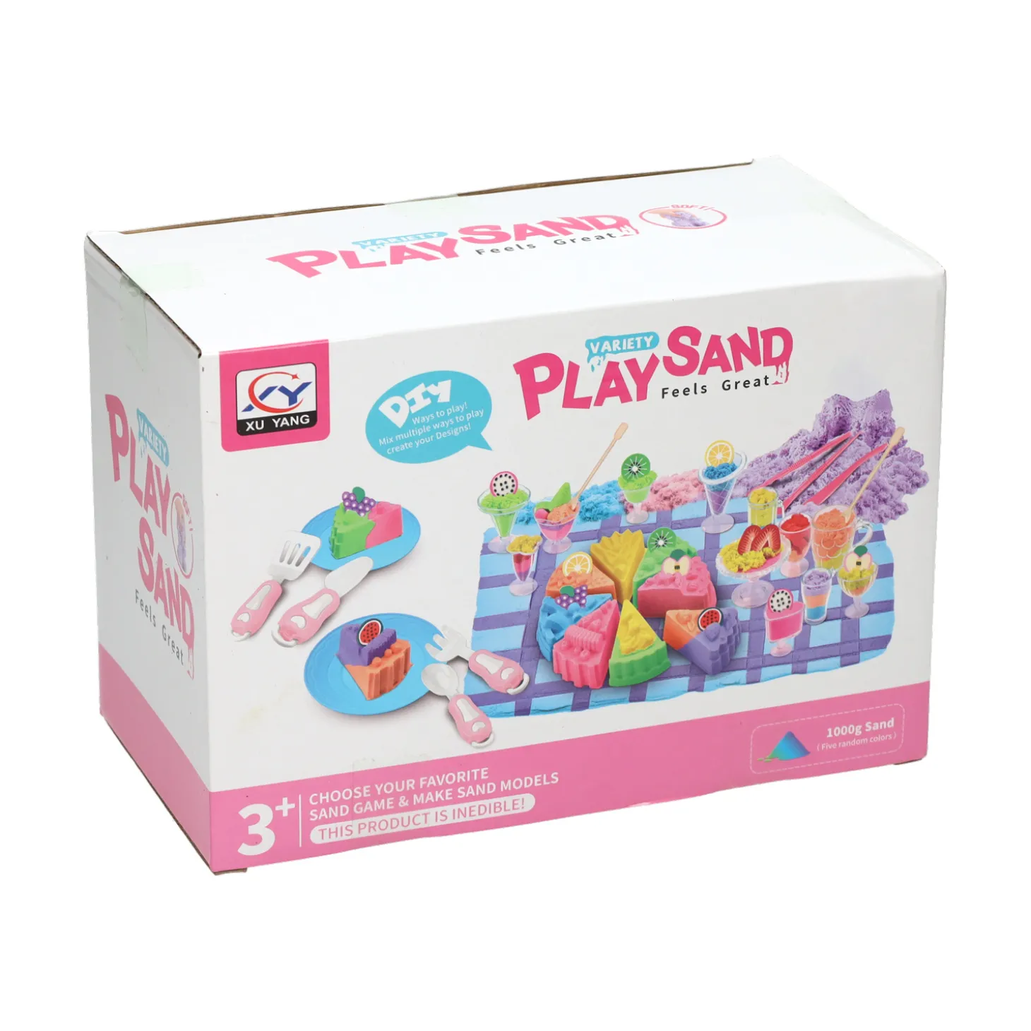 Speelzand Taartjes & Toetjes met Speelmat, 1kg