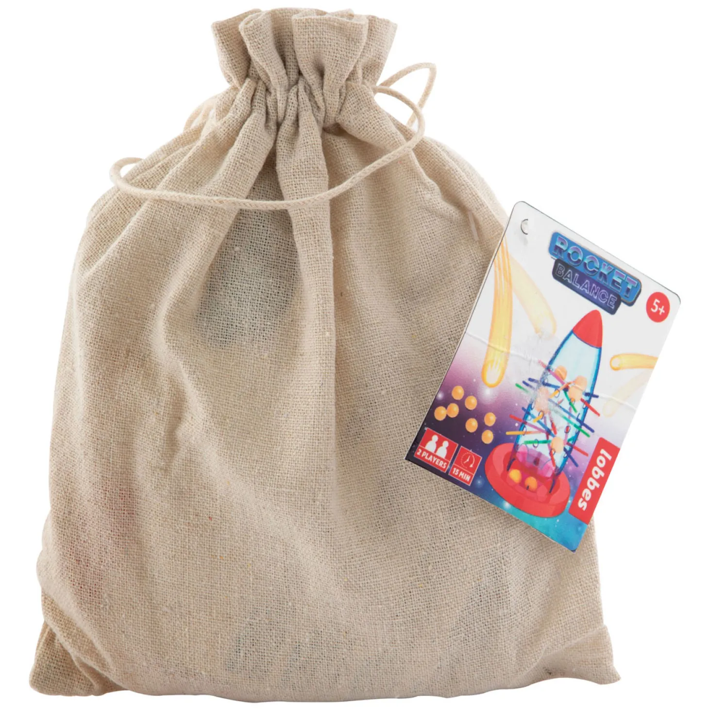 Spel Rocket Balance in Katoenen Tasje