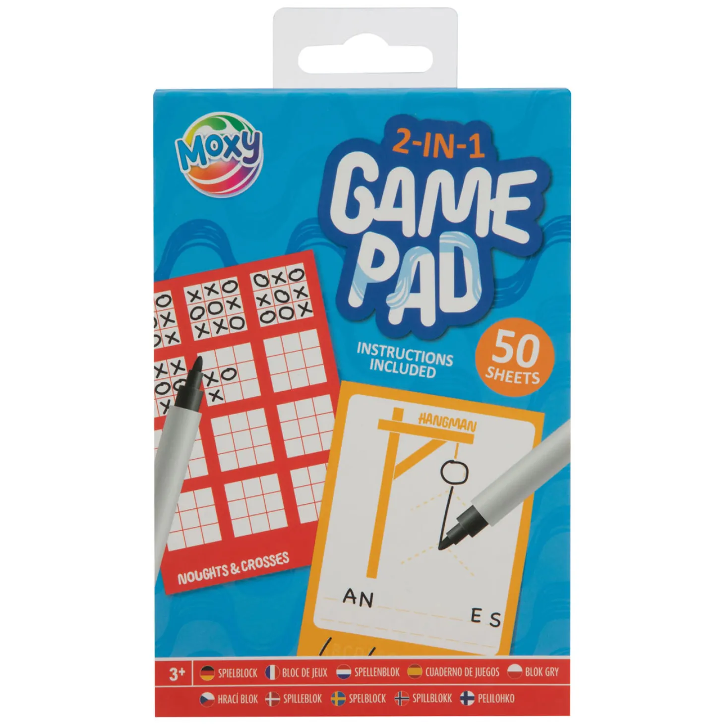 Spellenblok 2in1 A6, 50 Vellen