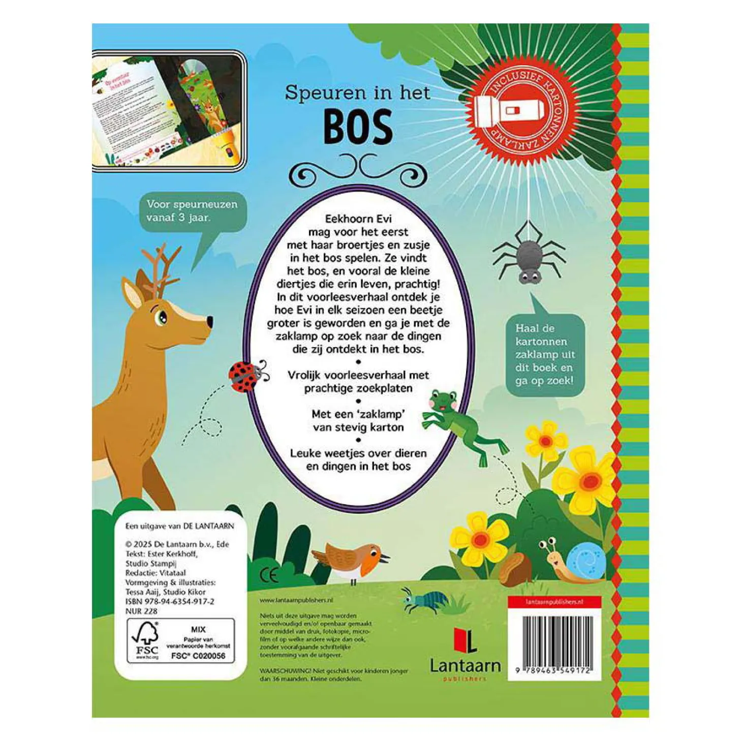 Speuren In het Bos Zoekboek met Kartonnen Zaklamp