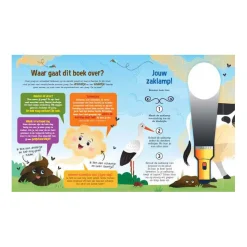 Speuren Naar Drolletjes En Scheetjes Zoekboek met Kartonnen Zaklamp