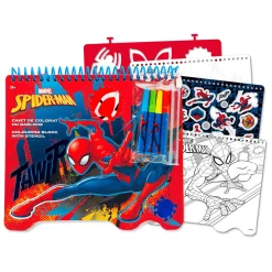 Spiderman Kleurblok met Stiften en Sjablonen
