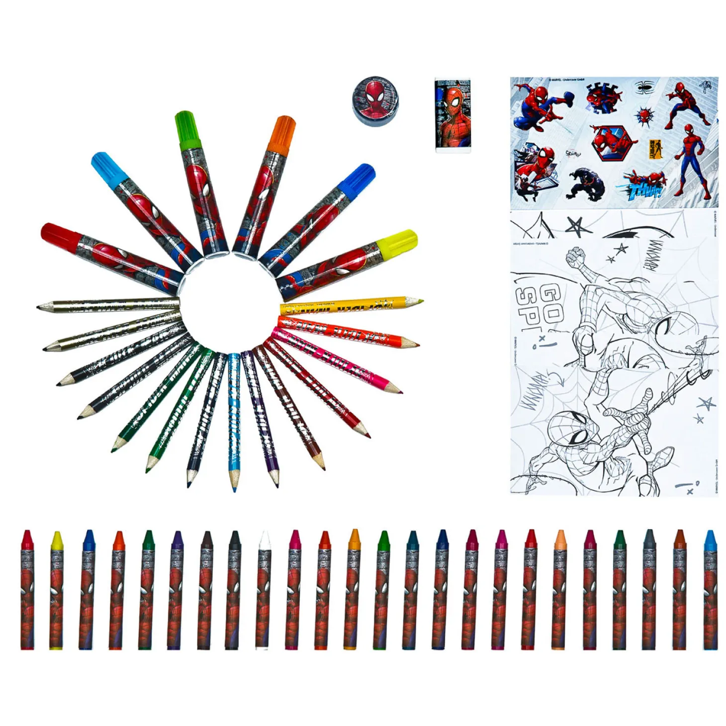 Spiderman Kleurkoffer, 51dlg.