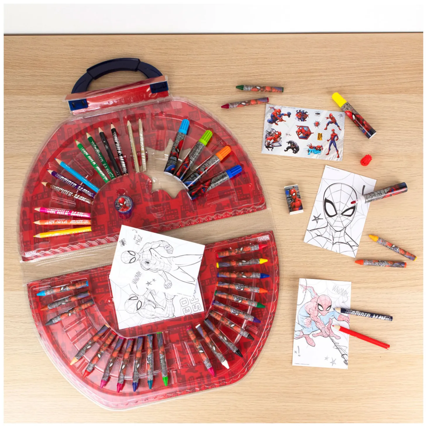 Spiderman Kleurkoffer, 51dlg.