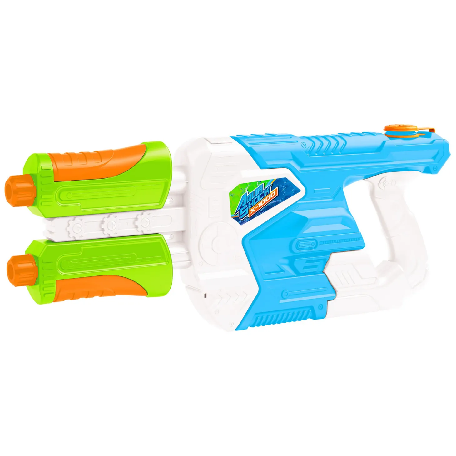 Splash Waterpistool Aqua Shock X1000 - 1700ml tank - Met pomp - 2 Waterstralen - Waterspeelgoed