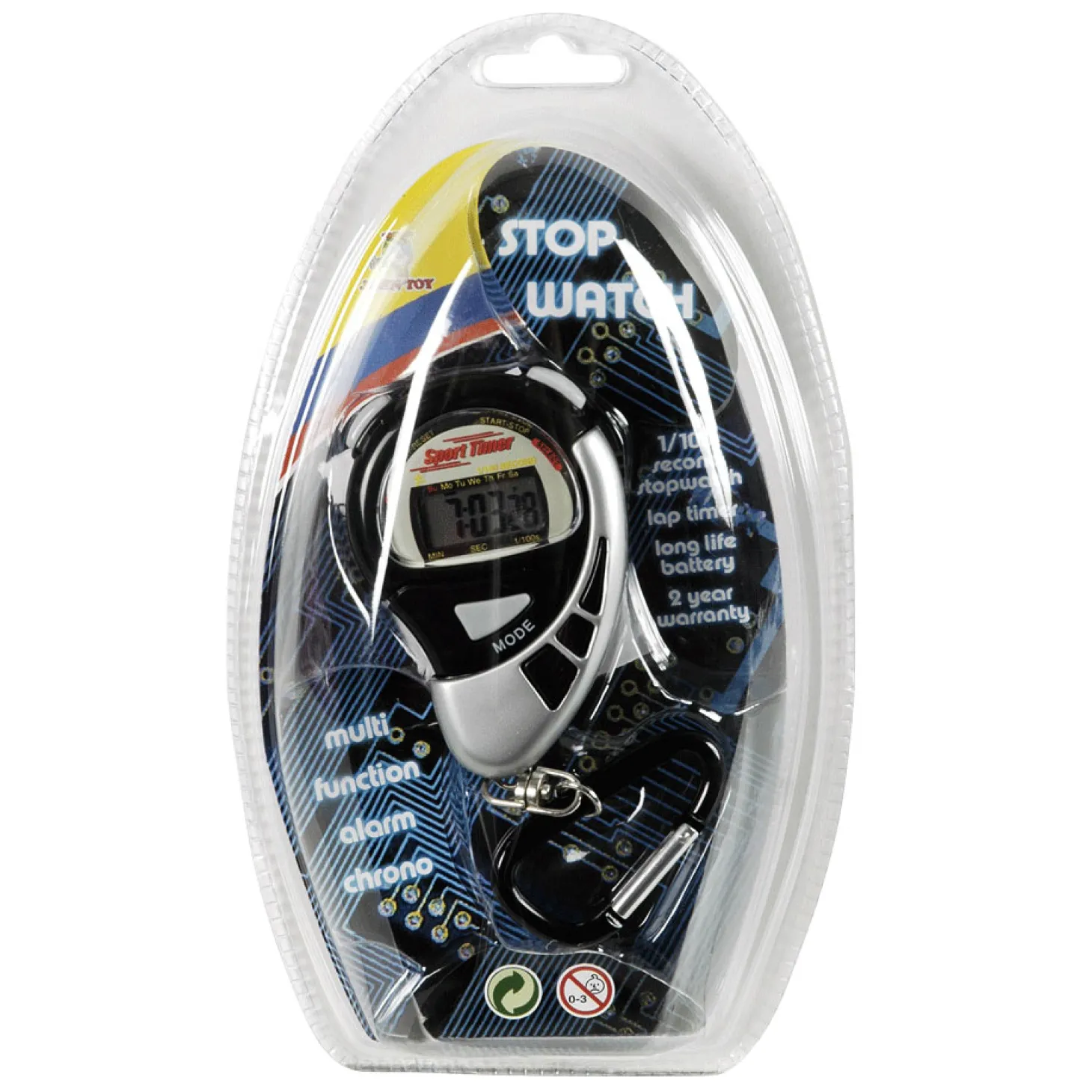 Sports Active Stopwatch aan Karabijnhaak