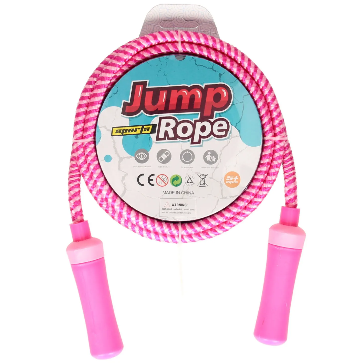 Springtouw Kleur Gestreept, 200cm