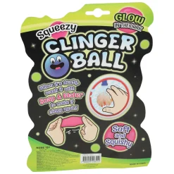 Squeeze Bal Sticky Wall Glow in the Dark, 6st
