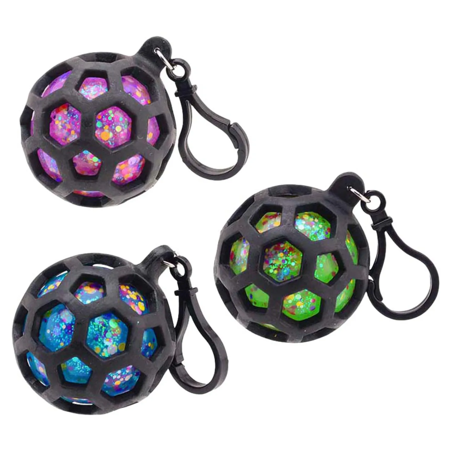 Squeeze Glitter Bal met Haak