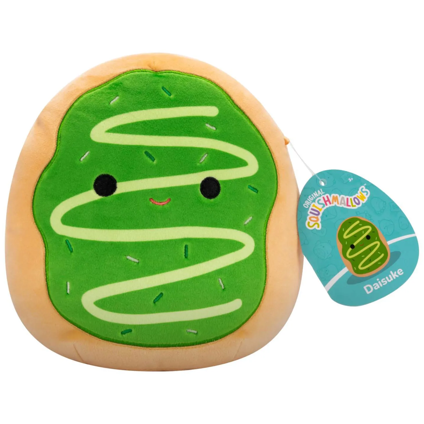 Squishmallow Knuffel Pluche Daisuke de Matcha Donut, 19cm