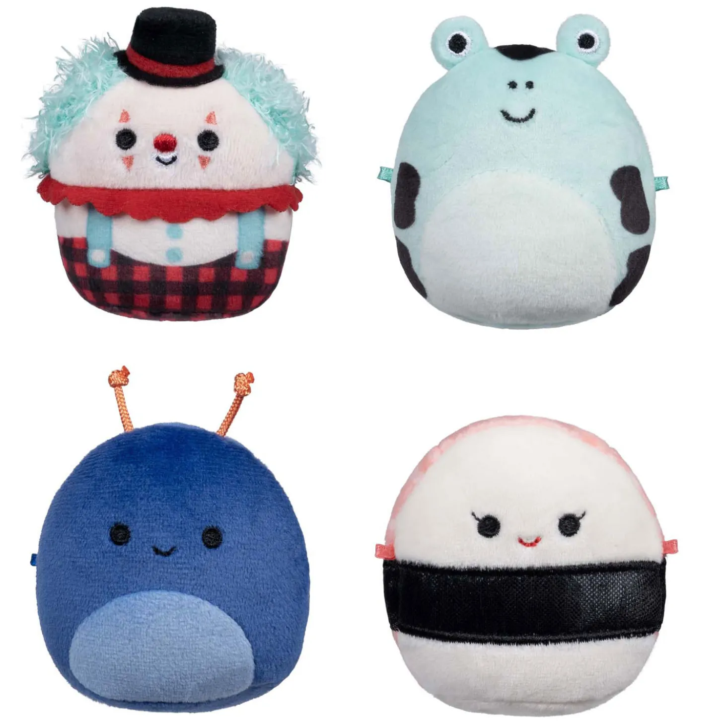 Squishmallows Knuffel Pluche Micromallows - Solenn, Dear, Preeti, Ukee, 4-pack