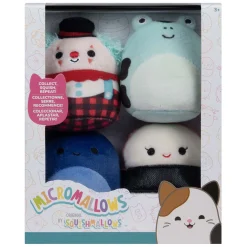 Squishmallows Knuffel Pluche Micromallows - Solenn, Dear, Preeti, Ukee, 4-pack