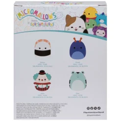 Squishmallows Knuffel Pluche Micromallows - Solenn, Dear, Preeti, Ukee, 4-pack
