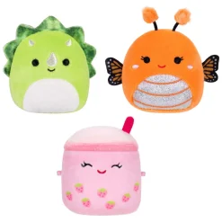 Squishmallows Knuffel Pluche - Micromallows Mony, Tristan, Victoria - 3dlg.