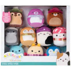 Squishmallows Knuffel Pluche - Micromallows Winter - 10dlg.
