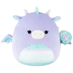 Squishmallows Knuffel Pluche - Drow the Purple Dragon - 30cm
