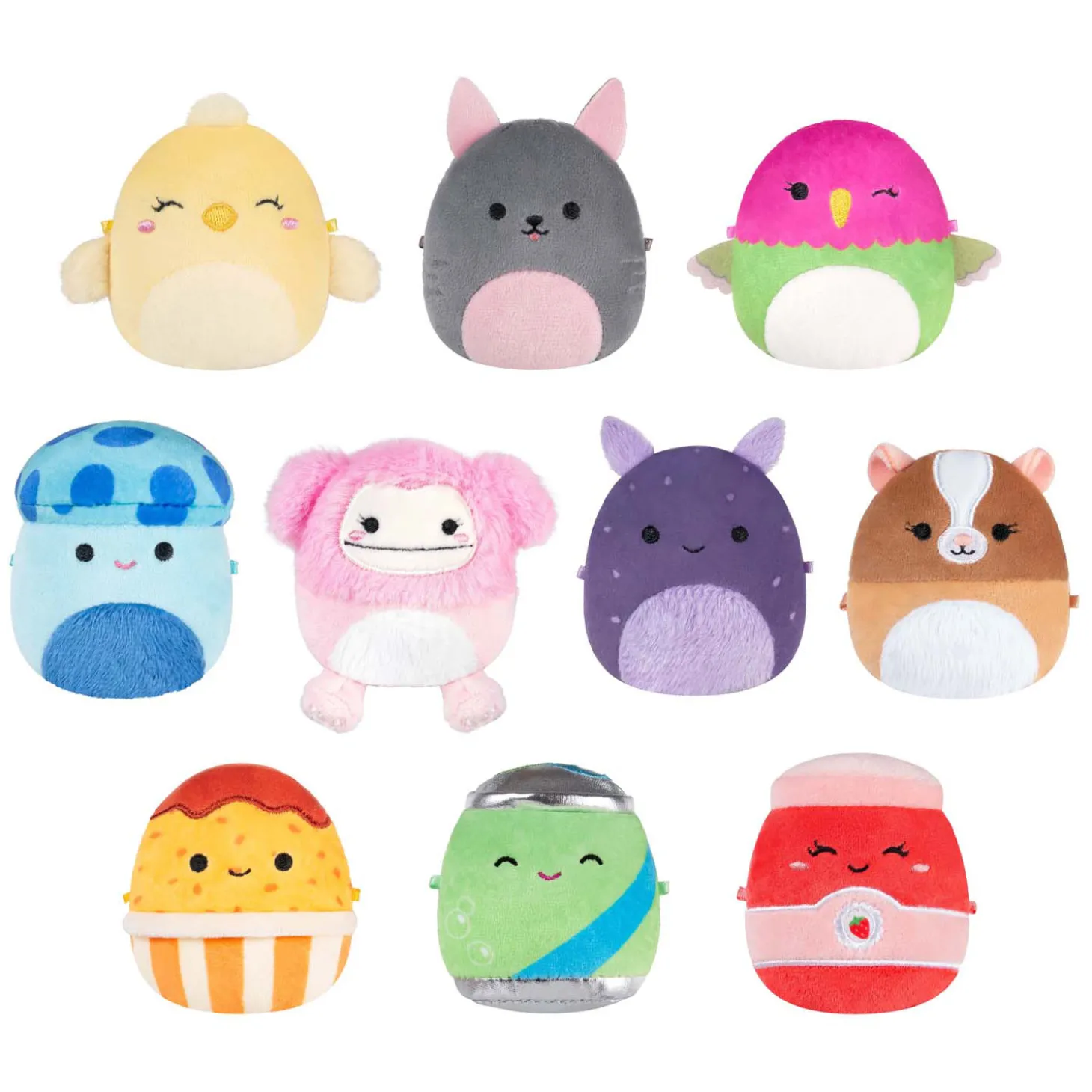 Squishmallows Knuffel Pluche - Micromallows Herfst - 10dlg.
