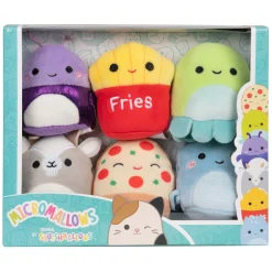 Squishmallows Knuffel Pluche - Micromallows Floyd, Pep, Lune, Walkers, Orphine, Axel, 6-Pack
