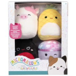 Squishmallows Knuffel Pluche Micromallows - Maui, Trudy, Caedyn, Minya, 4-pack