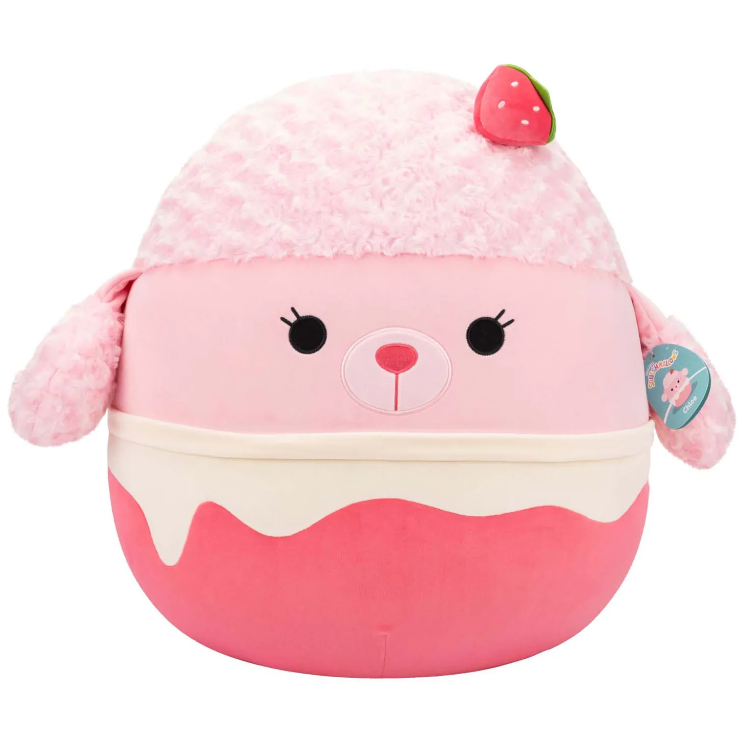 Squishmallows Knuffel Pluche - Chloe Aardbeien Milkshake, 50cm