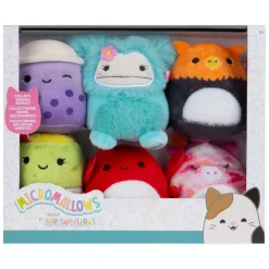Squishmallows Knuffel Pluche Micromallows - Myrnam Henley, Carlos, Anjara, Joelle, Poplina, 6-pack