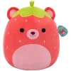 Squishmallows Knuffel Pluche - Romeo the Red Bear Strawberry - 40cm