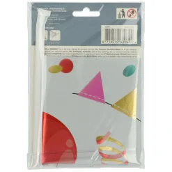 Staande Folieballon Joyful Party Cijfer 4 -72cm