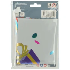Staande Folieballon Joyful Party Cijfer 8 -72cm