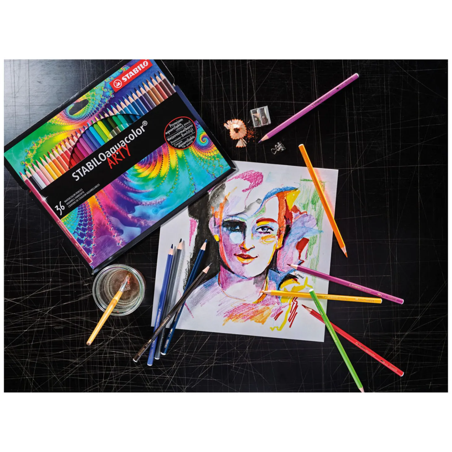 STABILO Aquacolor - Aquarel Kleurpotlood - ARTY - Set 36 St.