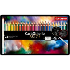 STABILO CarbOthello - Kalkpastel Kleurpotlood - Metalen Set 48 St.
