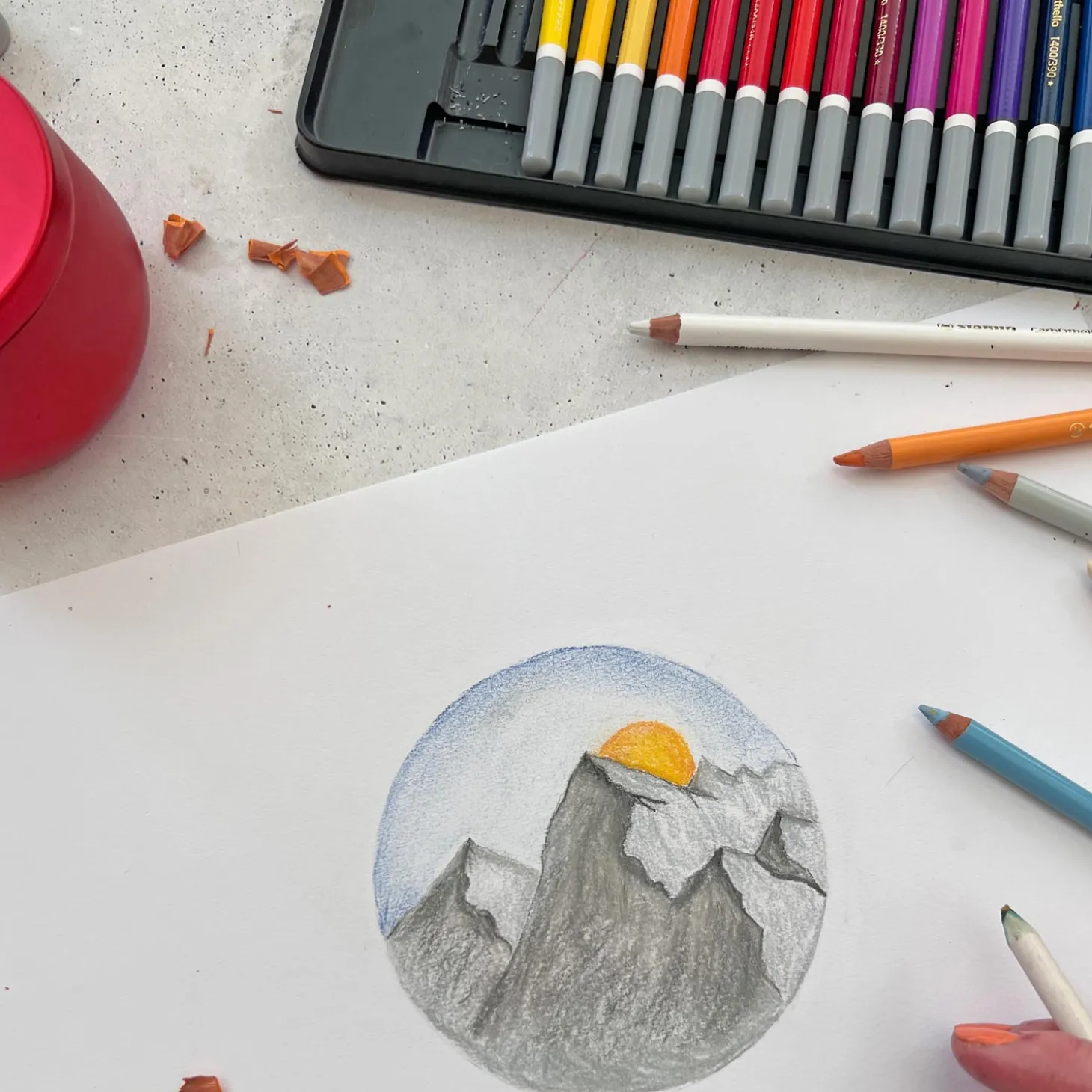 STABILO CarbOthello - Kalkpastel Kleurpotlood - Metalen Set 12 St.