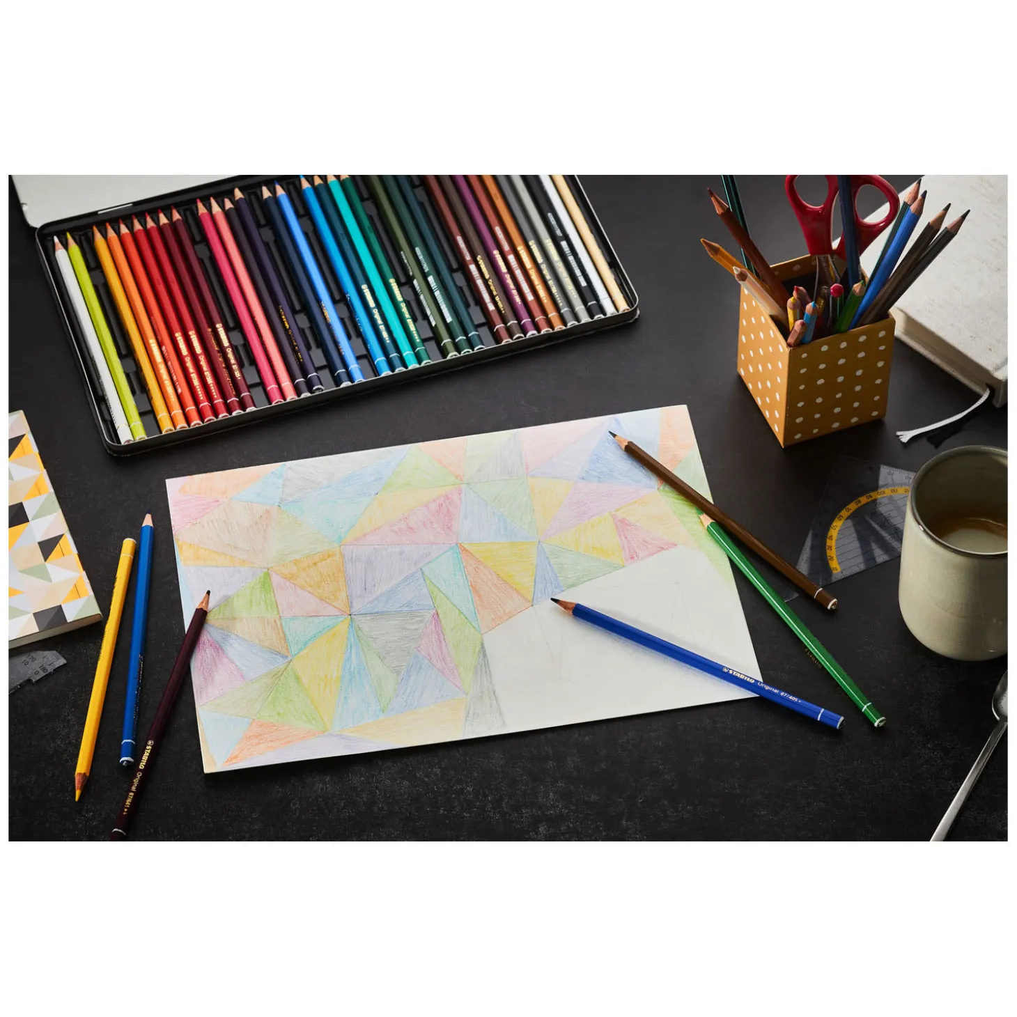 STABILO Original - Kleurpotlood Met Dunne Kern - Metalen Set 38 St.