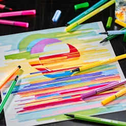 STABILO Pen 68 - Viltstift - Metalen Doos Met 10 Stuks