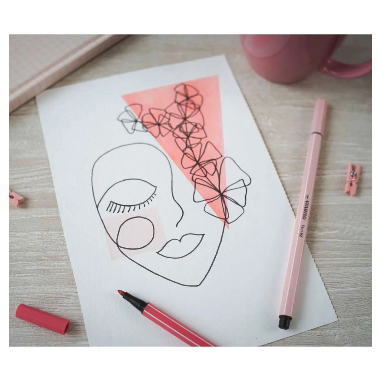 STABILO Pen 68 - Viltstift - Set met 6 Stuks