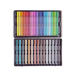 STABILO Pen 68 - Viltstift - Metalen Doos met 40 Stuks