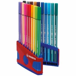 STABILO Pen 68 - Viltstift - ColorParade - Set 20 Stuks- Rood