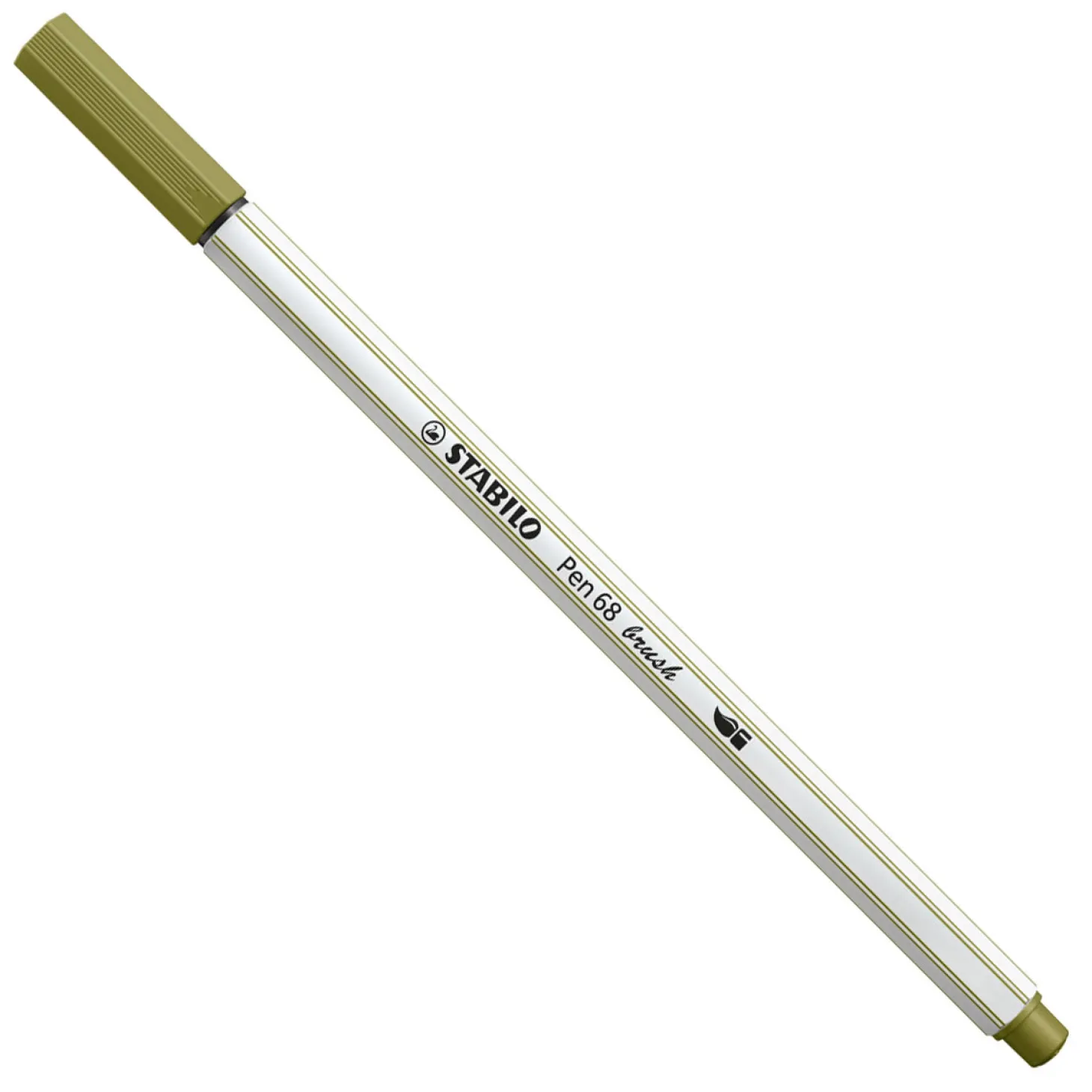 STABILO Pen 68 Brush - Viltstift - Modder Groen (37)