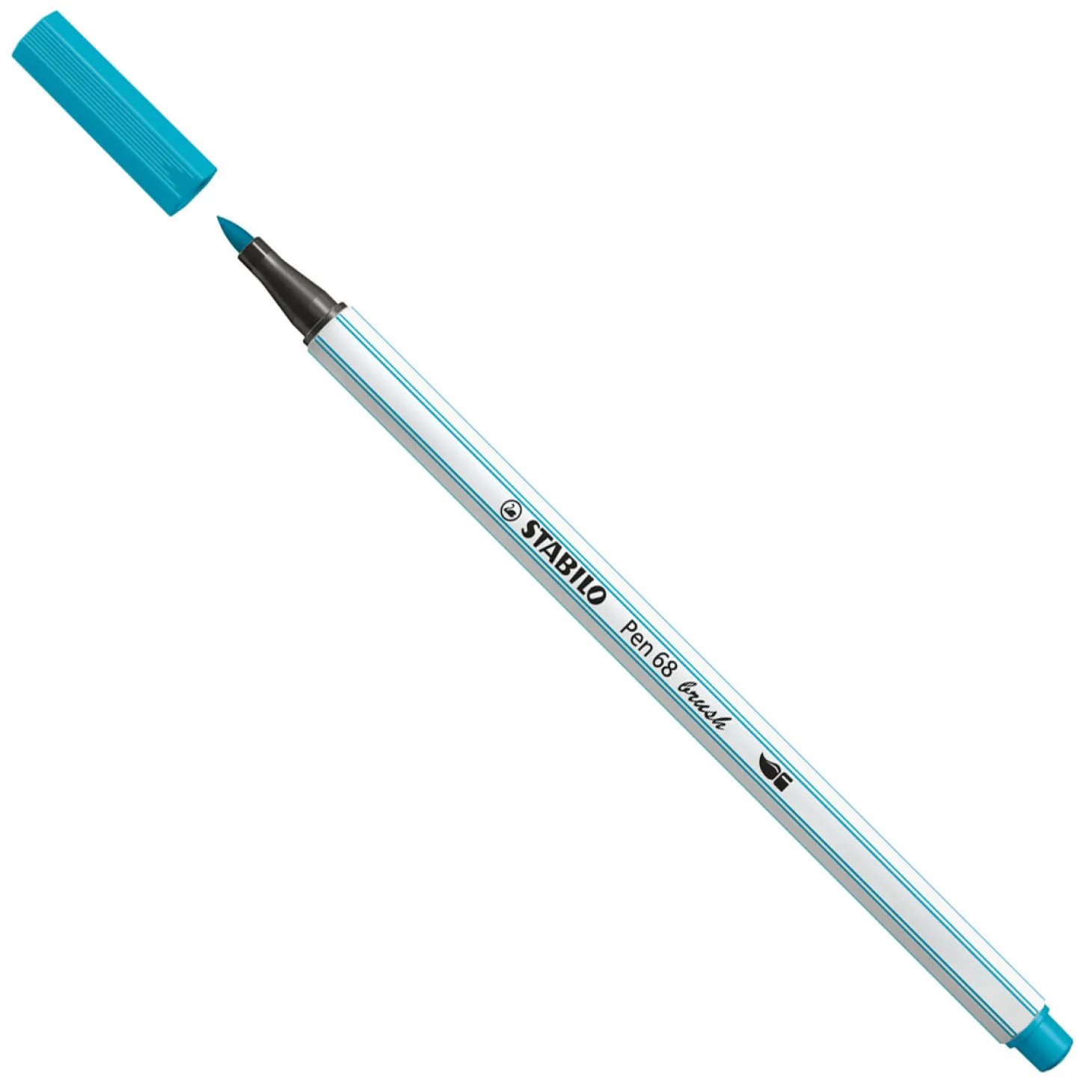 STABILO Pen 68 Brush - Viltstift - Lichtblauw (31)