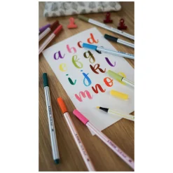 STABILO Pen 68 Brush - Viltstift - ARTY - Set Met 24 Stuks