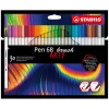 STABILO Pen 68 Brush - Viltstift - ARTY - Set Met 30 Stuks
