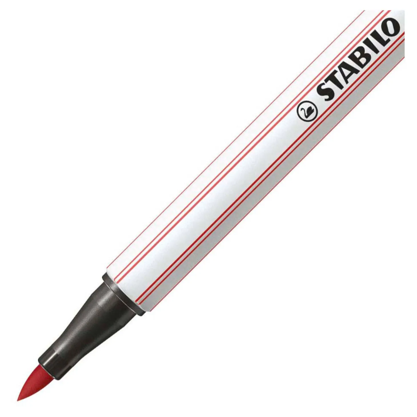 STABILO Pen 68 Brush - Viltstift - Roestig Rood (47)