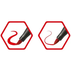 STABILO Pen 68 Brush - Viltstift - Donkerrood (50)