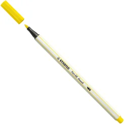 STABILO Pen 68 Brush - Viltstift - Citroen Geel (24)