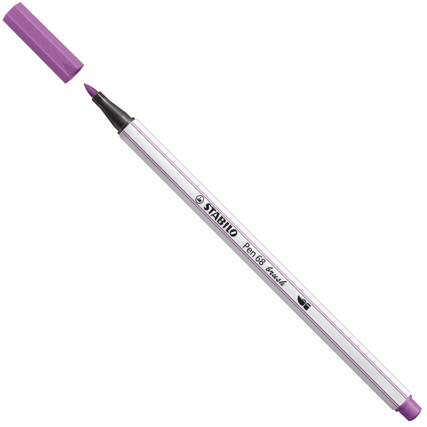 STABILO Pen 68 Brush - Viltstift - Pruimen Paars (60)