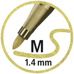 STABILO Pen 68 Metallic - Viltstift - Metallic Goud (68/810)