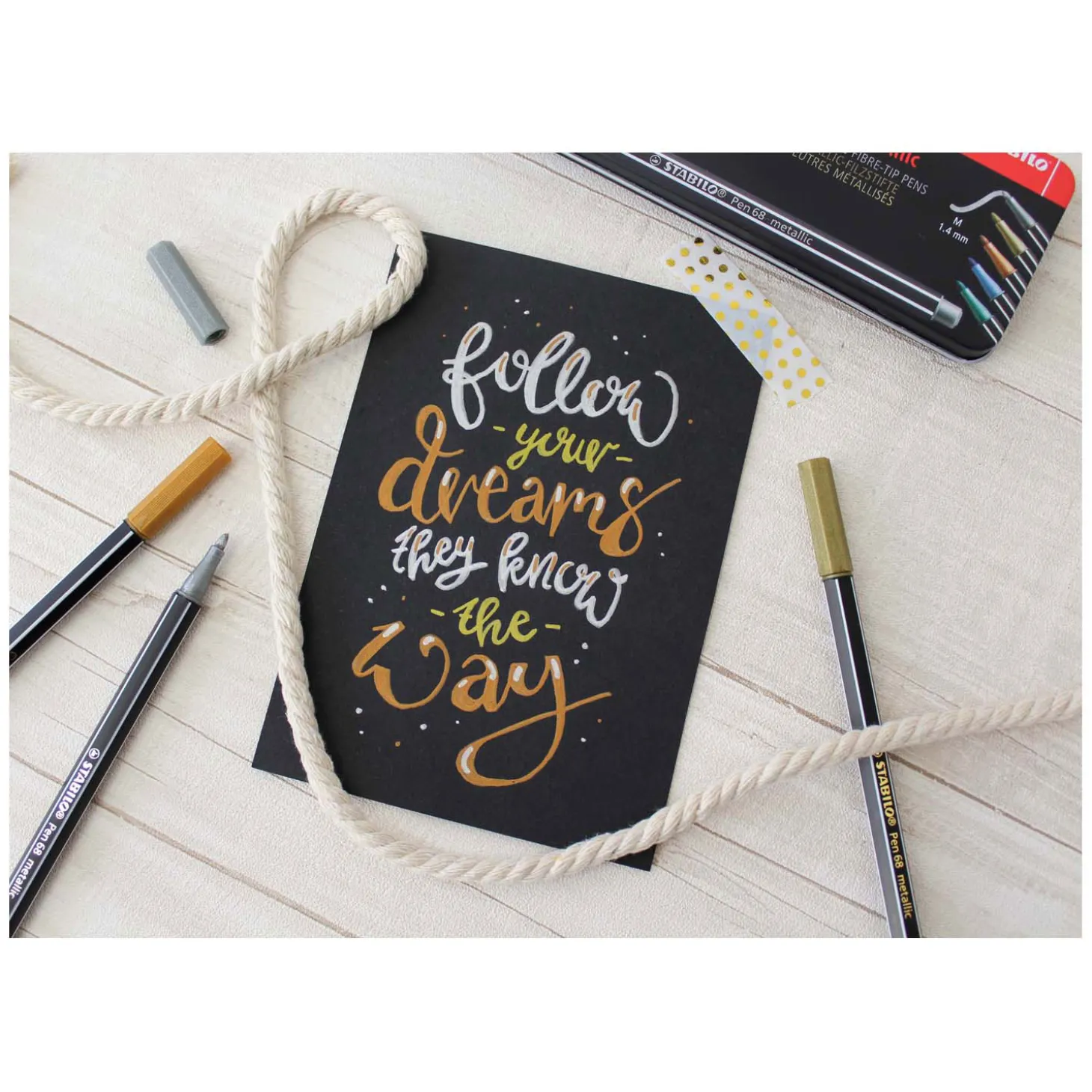 STABILO Pen 68 Metallic - Viltstift - Metalen Set Met 8 Stuks