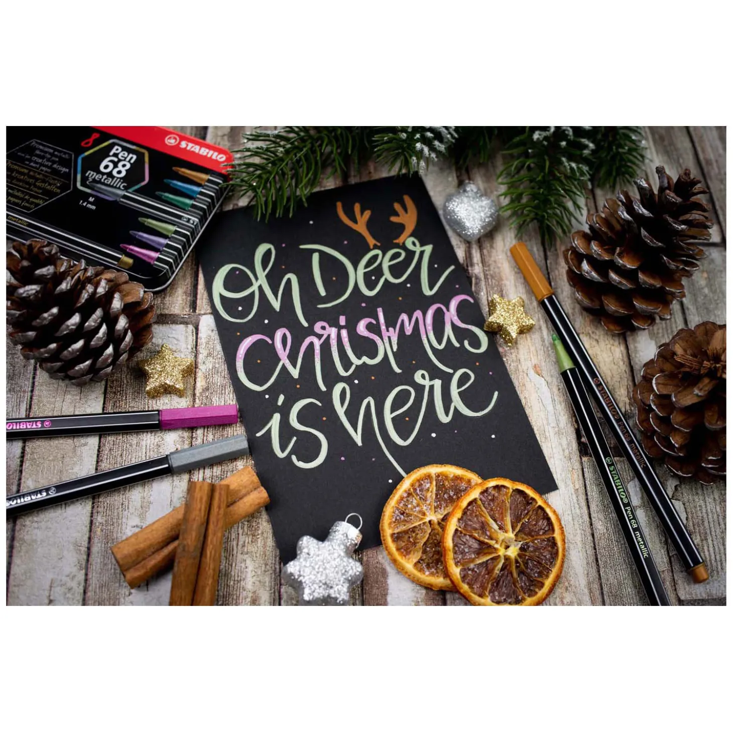 STABILO Pen 68 Metallic - Viltstift - Metalen Set Met 8 Stuks