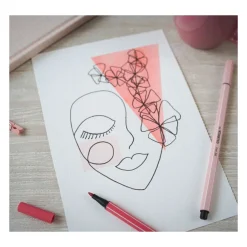 STABILO Pen 68 Pastel - Viltstift - Set Met 6 Stuks